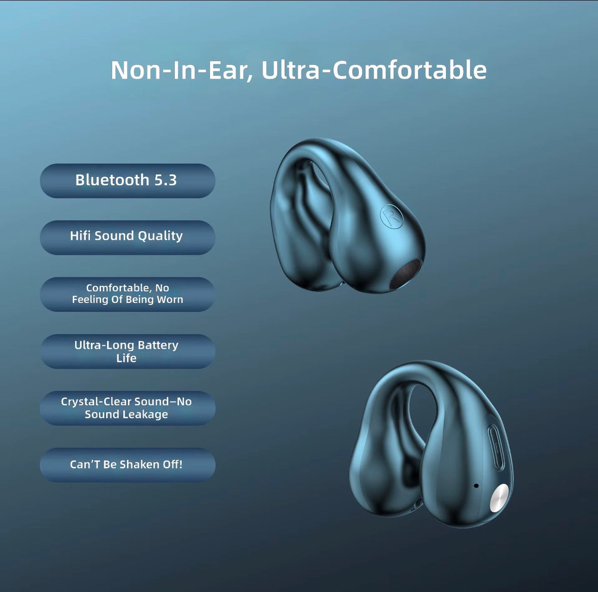 Minibeats New Wireless Ear Clip Earbuds